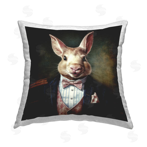Stupell Industries Lazar Studio | Hare In Chic Suit Printed Throw Pillow