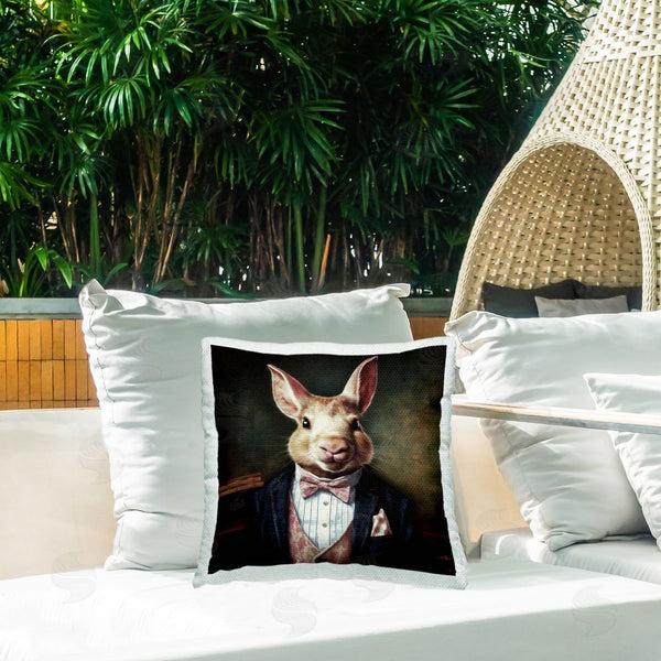 Stupell Industries Lazar Studio | Hare In Chic Suit Printed Throw Pillow