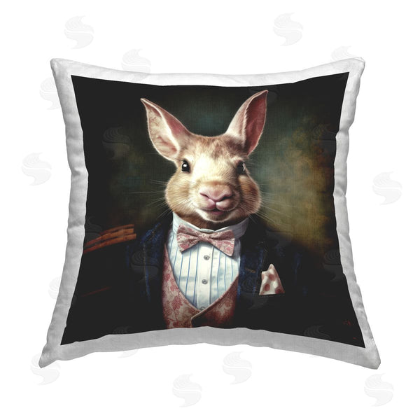 stupell industries Lazar Studio | Hare in Chic Suit Printed Throw Pillow