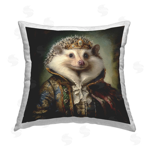 Stupell Industries Lazar Studio | Hedgehog Regal Transformation Printed Throw Pillow