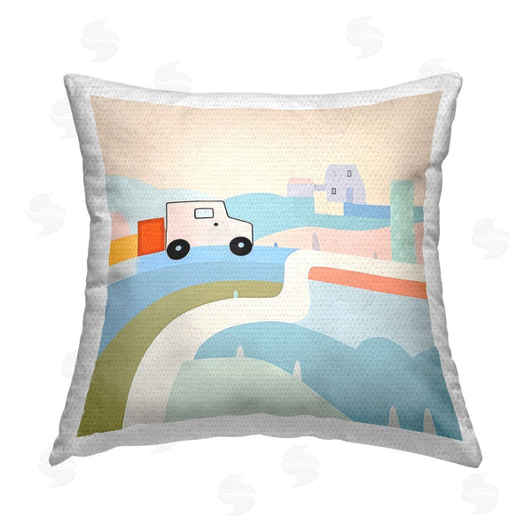 Stupell Industries Lazar Studio | Imagination On Wheels Printed Throw Pillow