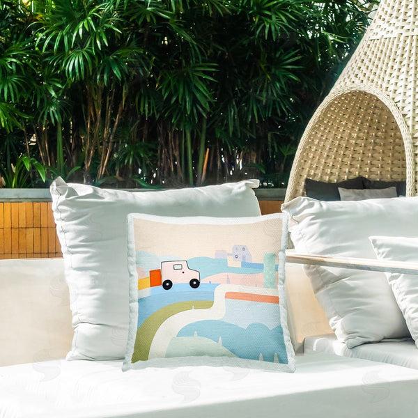 Stupell Industries Lazar Studio | Imagination On Wheels Printed Throw Pillow