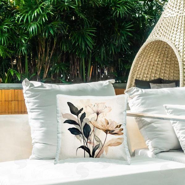Stupell Industries Lazar Studio | Leaf Sprig & Flower Printed Throw Pillow