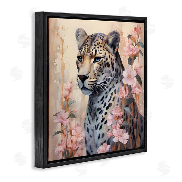 Stupell Industries Lazar Studio | Leopard With Pink Flowers Wall Art