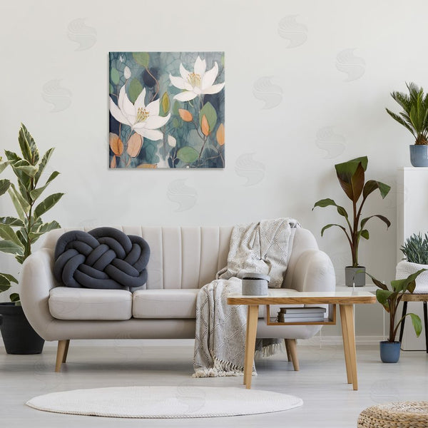 Stupell Industries Lazar Studio | Lilies On Geometric Pattern Wall Art