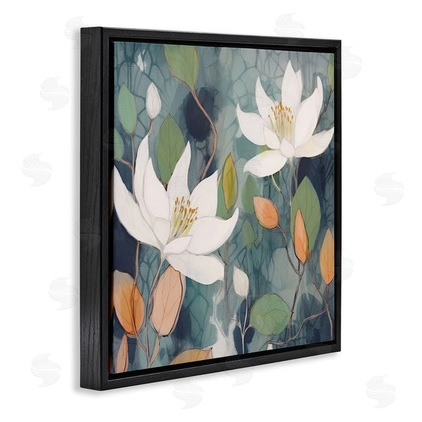 Stupell Industries Lazar Studio | Lilies On Geometric Pattern Wall Art