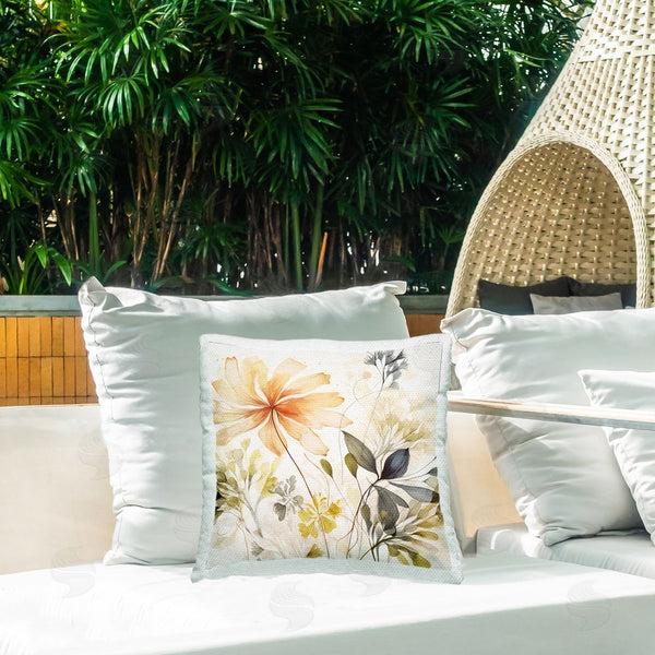 Stupell Industries Lazar Studio | Minimal Cottage Blooms Printed Throw Pillow