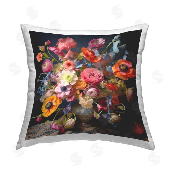 stupell industries Lazar Studio | Mixed Full Bouquet Printed Throw Pillow