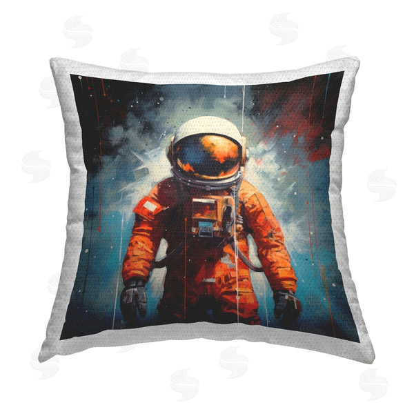 Stupell Industries Lazar Studio | Modern Astronaut In Space Printed Throw Pillow