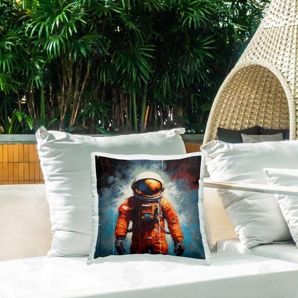 Stupell Industries Lazar Studio | Modern Astronaut In Space Printed Throw Pillow