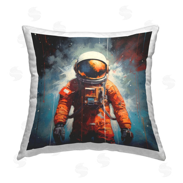 stupell industries Lazar Studio | Modern Astronaut in Space Printed Throw Pillow