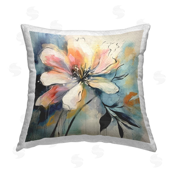 Stupell Industries Lazar Studio | Modern Blossom Shape Printed Throw Pillow