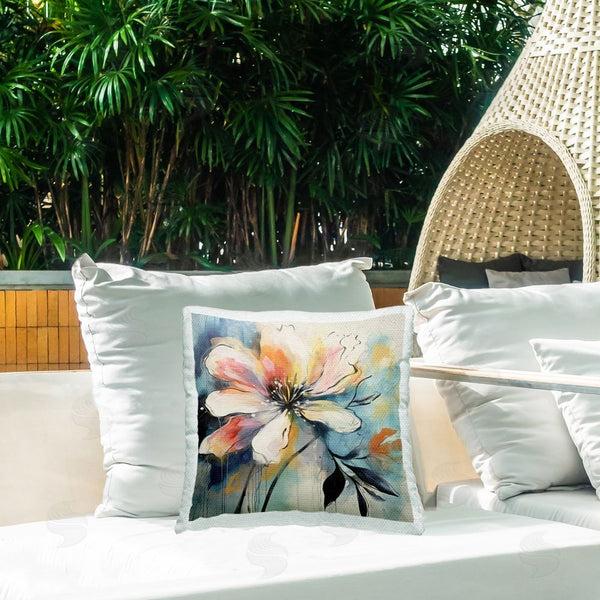 Stupell Industries Lazar Studio | Modern Blossom Shape Printed Throw Pillow