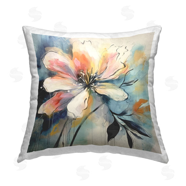 stupell industries Lazar Studio | Modern Blossom Shape Printed Throw Pillow
