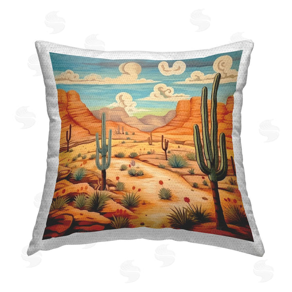 Stupell Industries Lazar Studio | Modern Desert Scenery Printed Throw Pillow