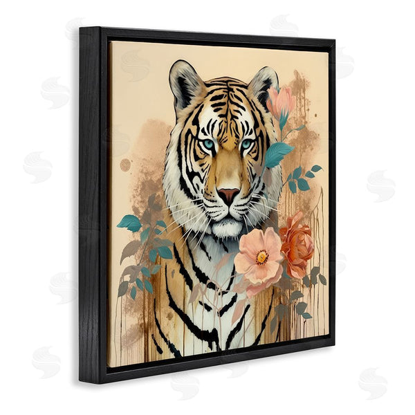 Stupell Industries Lazar Studio | Modern Floral Tiger Wall Art