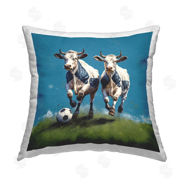 Stupell Industries Lazar Studio | Moo-ving The Goalposts Printed Throw Pillow