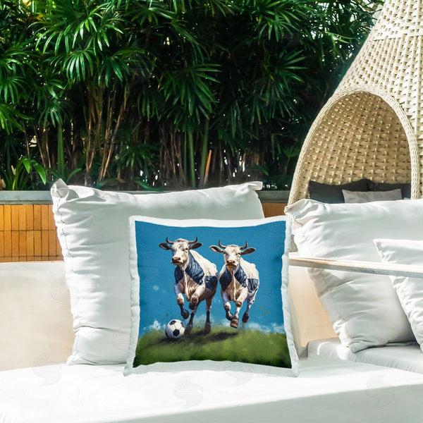 Stupell Industries Lazar Studio | Moo-ving The Goalposts Printed Throw Pillow
