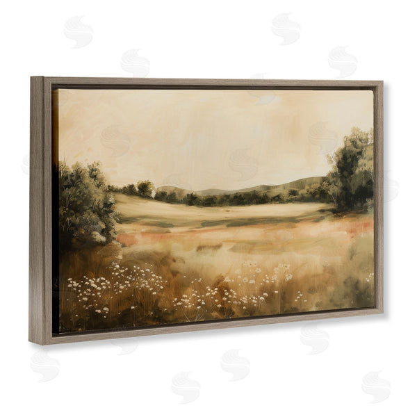 Stupell Industries Lazar Studio | Neutral Meadow Landscape Wall Art
