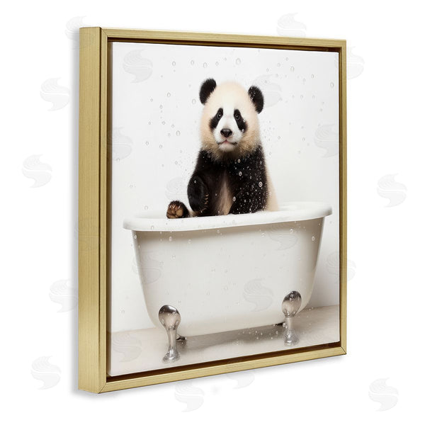 Stupell Industries Lazar Studio | Panda Bathtub Bubbles