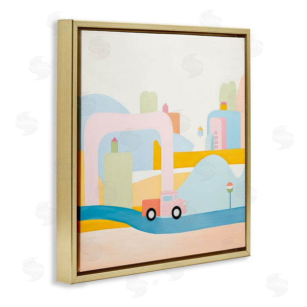 Stupell Industries Lazar Studio | Pastel Car In Landscape