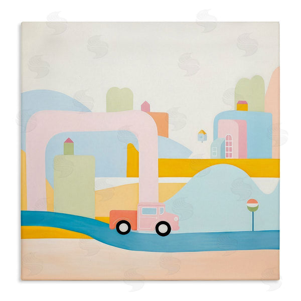 stupell industries Lazar Studio | Pastel Car in Landscape