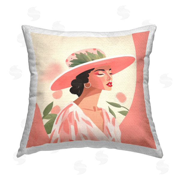 Stupell Industries Lazar Studio | Pastel Glam Fashionista Printed Throw Pillow