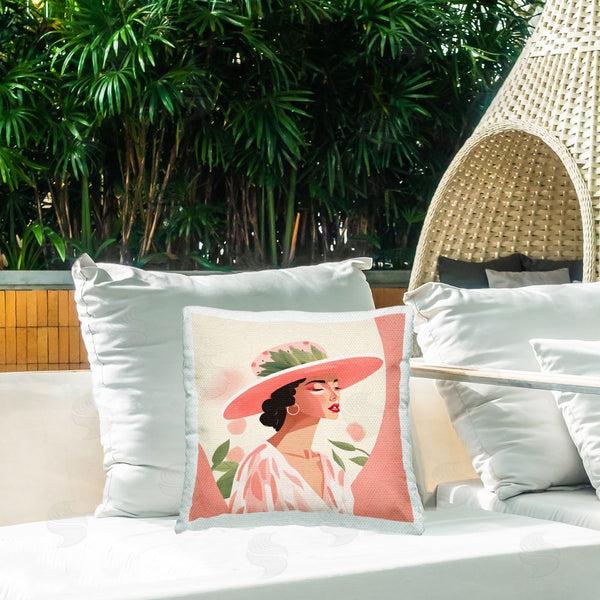 Stupell Industries Lazar Studio | Pastel Glam Fashionista Printed Throw Pillow