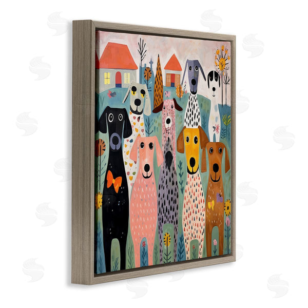 Stupell Industries Lazar Studio | Patterned Dogs & Flowers Wall Art