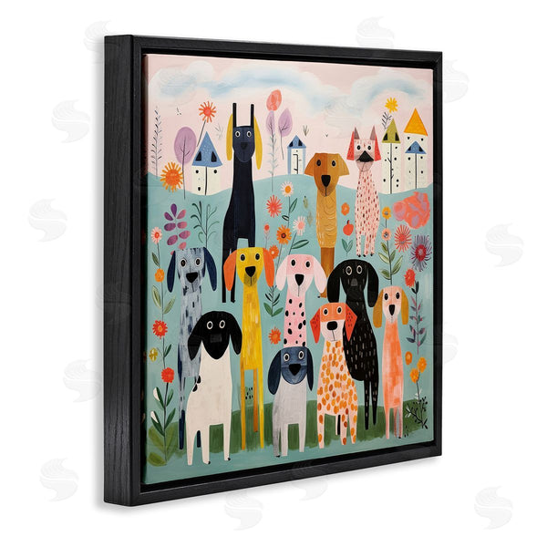 Stupell Industries Lazar Studio | Patterned Dogs In Yard Wall Art
