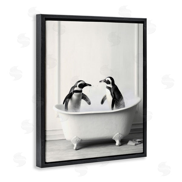 Stupell Industries Lazar Studio | Penguin Duo In Bath Wall Art