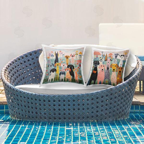 Stupell Industries Lazar Studio | Puppy Love Scene Printed Throw Pillow Set