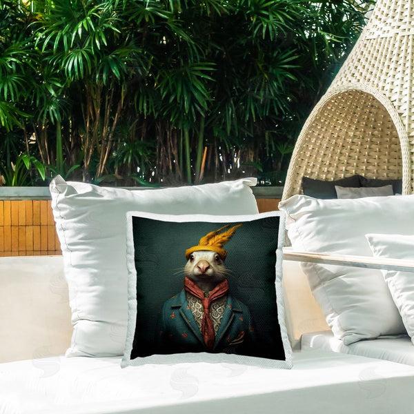 Stupell Industries Lazar Studio | Rabbit In Vintage Attire Printed Throw Pillow