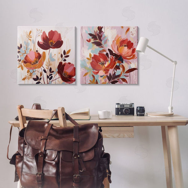 Stupell Industries Lazar Studio | Red Modern Flowers Wall Art