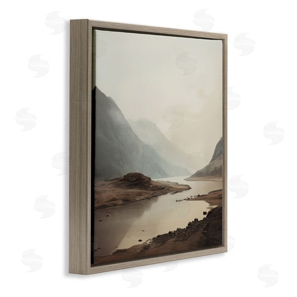 Stupell Industries Lazar Studio | River's Edge With Fading Cliffs