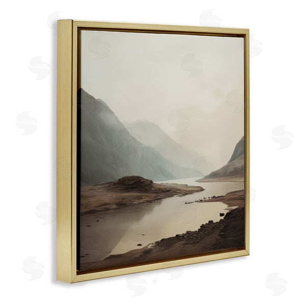 Stupell Industries Lazar Studio | River's Edge With Fading Cliffs