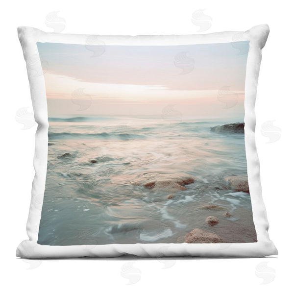 stupell industries Lazar Studio | Seabreeze Melodies Beach Printed Throw Pillow