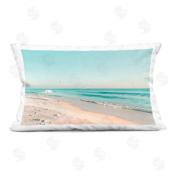stupell industries Lazar Studio | Sunlit Shoreline Horizon Printed Throw Pillow