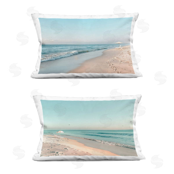 stupell industries Lazar Studio | Sunlit Summer Shores Printed Throw Pillow Set