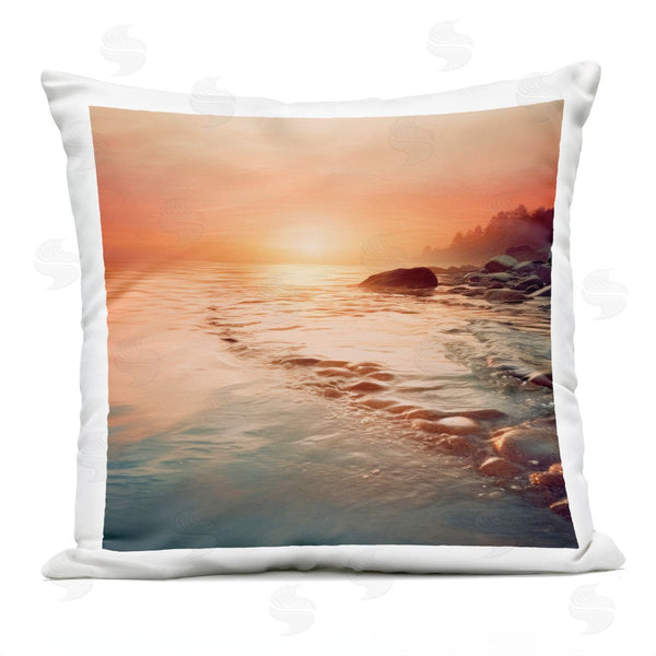 Stupell Industries Lazar Studio | Sunset Melodies At Sea Printed Throw Pillow