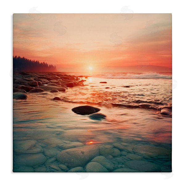 stupell industries Lazar Studio | Sunset over Sea Melodies