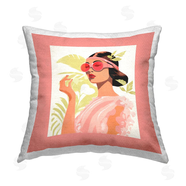 Stupell Industries Lazar Studio | Trendy Chic Female Printed Throw Pillow