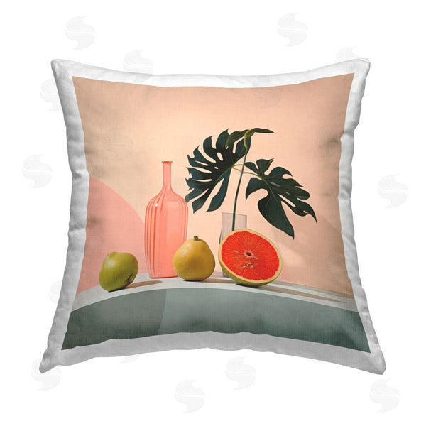 stupell industries Lazar Studio | Tropical Kitchen Citrus Printed Throw Pillow