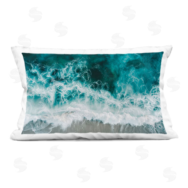 stupell industries Lazar Studio | Turbulent Hazy Waters Printed Throw Pillow