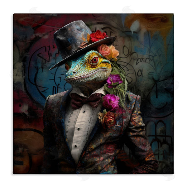 stupell industries Lazar Studio | Urban Graffiti Lizard Wall Art
