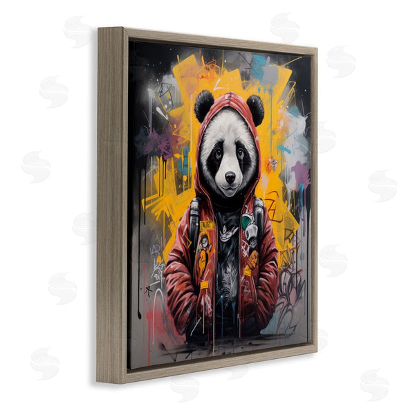 Stupell Industries Lazar Studio | Urban Graffiti Panda Bear Wall Art