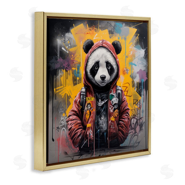 Stupell Industries Lazar Studio | Urban Graffiti Panda Bear Wall Art