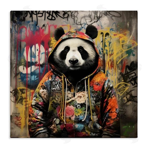stupell industries Lazar Studio | Urban Graffiti Panda Wall Art
