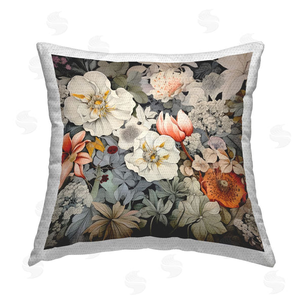 Stupell Industries Lazar Studio | Varied Flower Collage Printed Throw Pillow