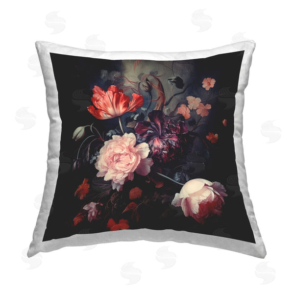 stupell industries Lazar Studio | Victorian Floral Bouquet Printed Throw Pillow